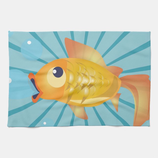 GOLDFISH KITCHEN TOWEL (Horizontal)