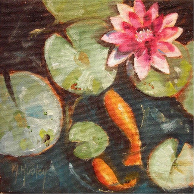 Goldfish Koi Pond Water Lilies Cutout (Front)