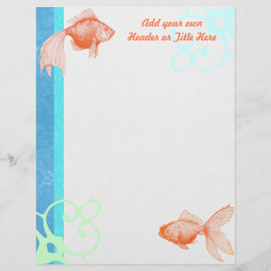 Goldfish Letterhead Stationery