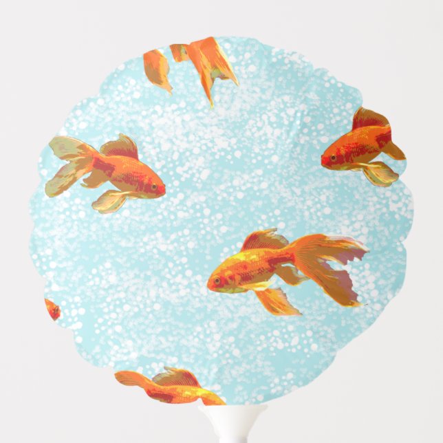 Goldfish Light Blue Balloon (Front)