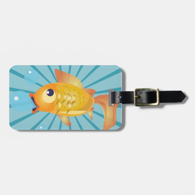 GOLDFISH LUGGAGE TAG (Front Horizontal)