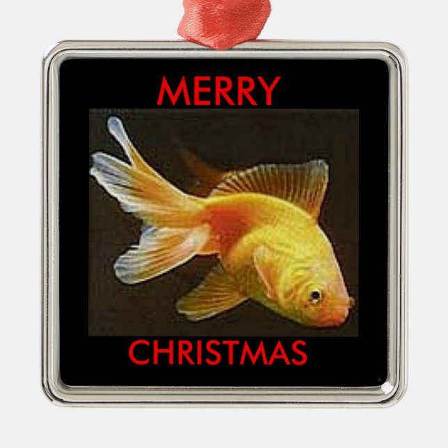 Goldfish Merry Christmas Ornaments (Front)