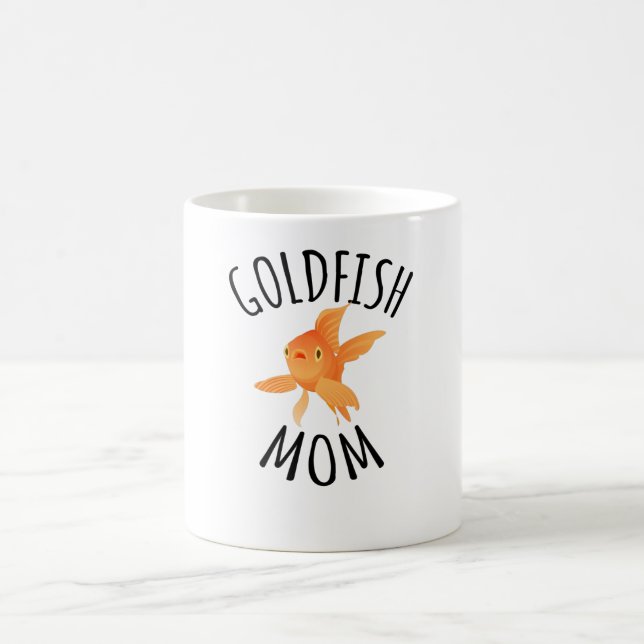 Goldfish Mom | Goldfish Mother Aquarist Goldfishes Coffee Mug (Center)