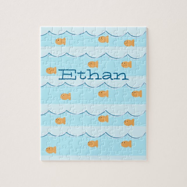 Goldfish Name Puzzle for Kids (Vertical)