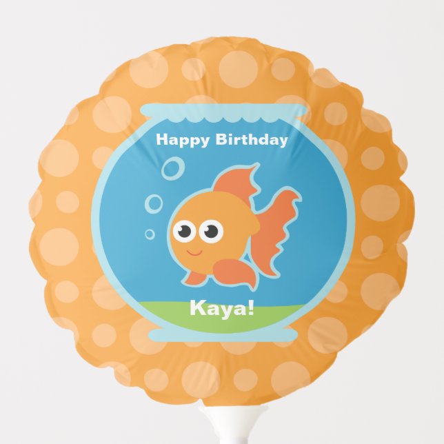 Goldfish Party Balloon (Front)