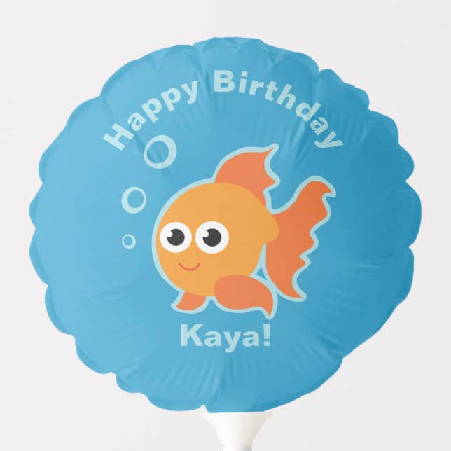 Goldfish Party Balloon (Front)