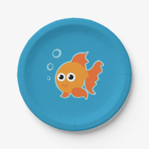 Goldfish Party Paper Plates
