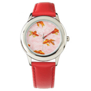 Goldfish Pattern (pink) Watch