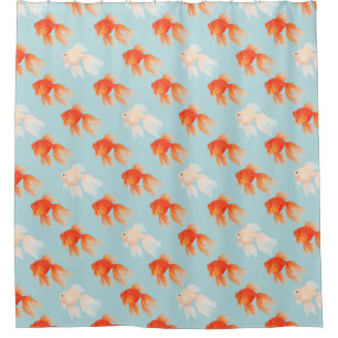 Goldfish Pattern Shower Curtain