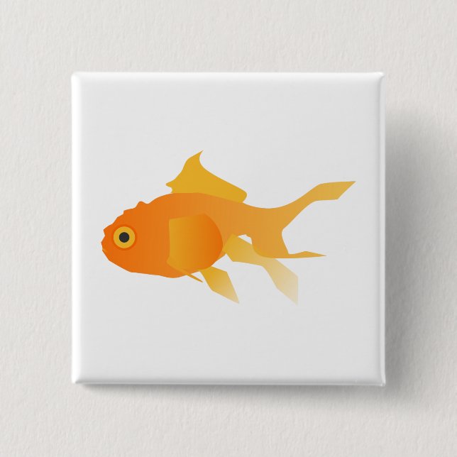 Goldfish Pinback Button (Front)