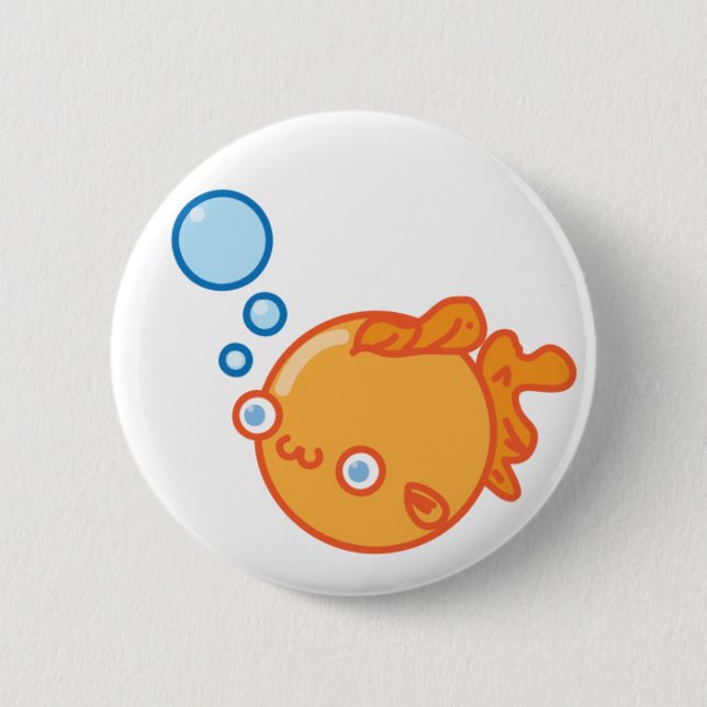 Goldfish Pinback Button (Front)