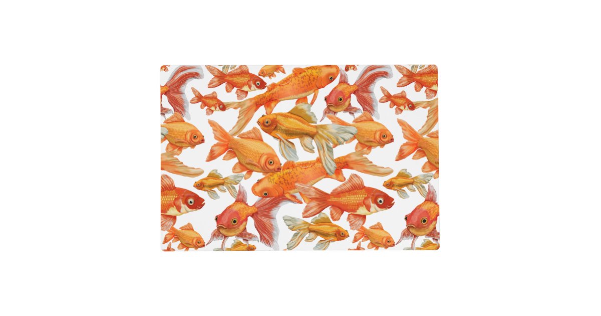 Persian Happy New Year Norooz Fish Cloth Placemat, Zazzle