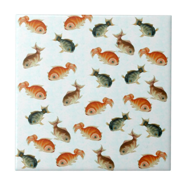 Goldfish Pod Ceramic Tile (Front)