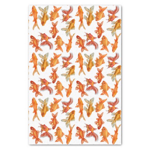 Goldfish print tissue paper | Zazzle