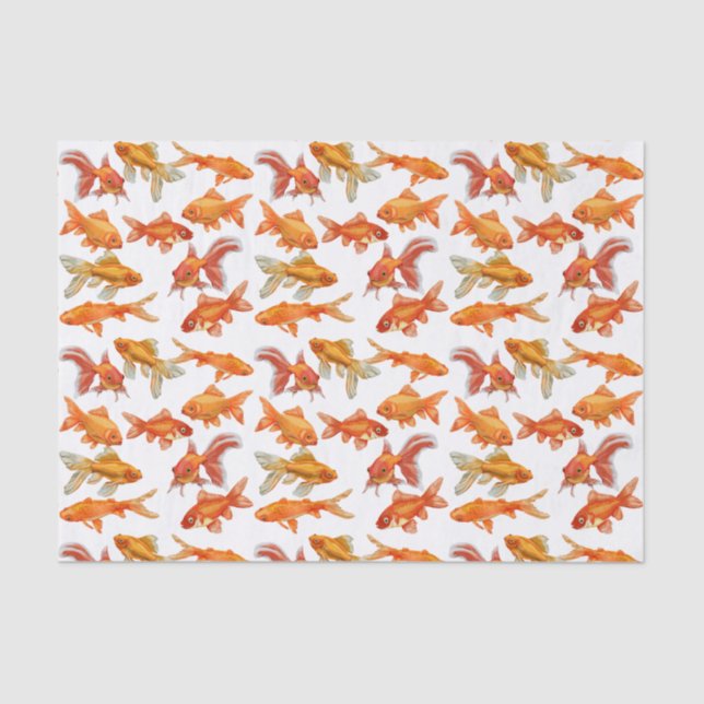 Goldfish print tissue paper (Front)