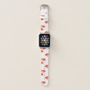Goldfish red and yellow apple watch band