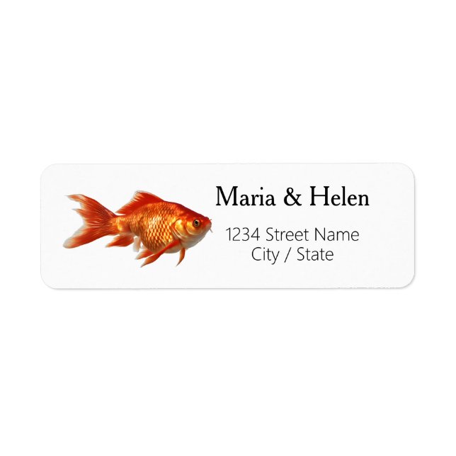 Goldfish Return Address Labels (Front)
