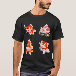 Goldfish Sakura Blossom Red Orange T-Shirt