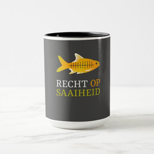 Goldfish says, "Just is good enough." T-shirt T S Mug (Center)