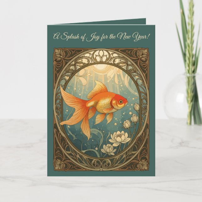 Goldfish Serenity Nowruz Celebration Card (Front)