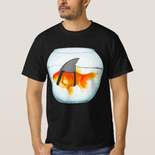 Goldfish Shark Fin Fashion T_Shirt