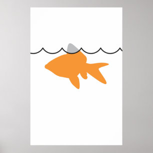 Goldfish Shark Poster/Print Poster