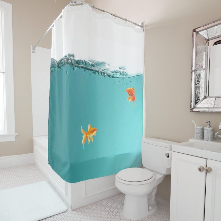 Goldfish Shower Curtain Zazzle