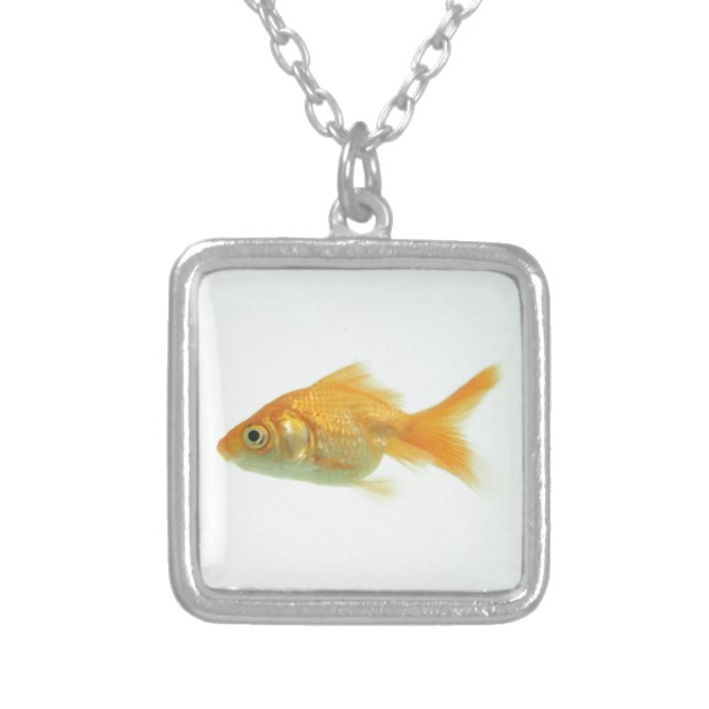 Goldfish Silver Plated Necklace (Front)