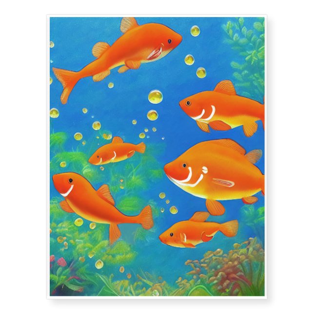 Goldfish Temporary Tattoos (Front)