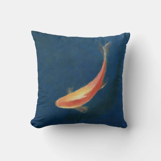 Goldfish Throw Pillow (Front)