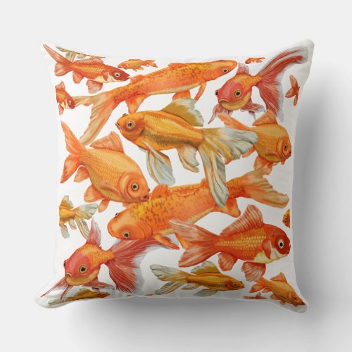 Goldfish Throw Pillow