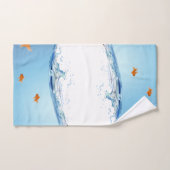 Goldfish under water aquarium hand towel  (Hand Towel)