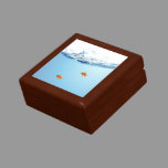 Goldfish under water aquarium jewelry box