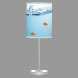 Goldfish under water aquarium table lamp