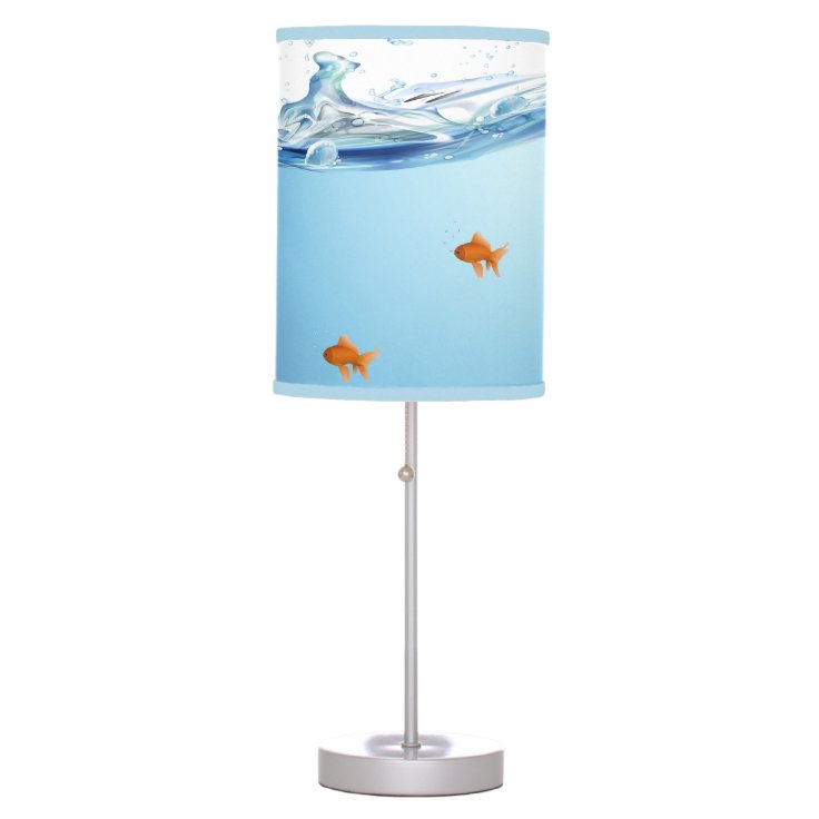 Goldfish under water aquarium table lamp Zazzle