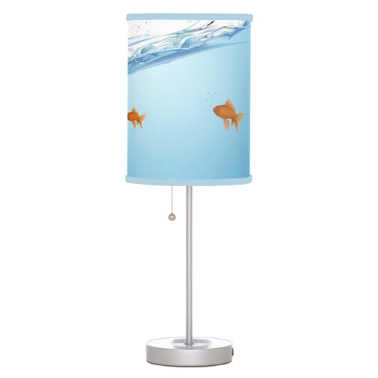 Goldfish under water aquarium table lamp (Right)