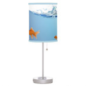 Goldfish under water aquarium table lamp (Left)