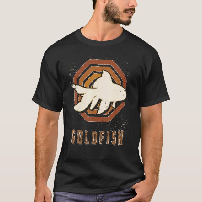 Goldfish Vintage Retro Classic Animal Love T-Shirt (Front)