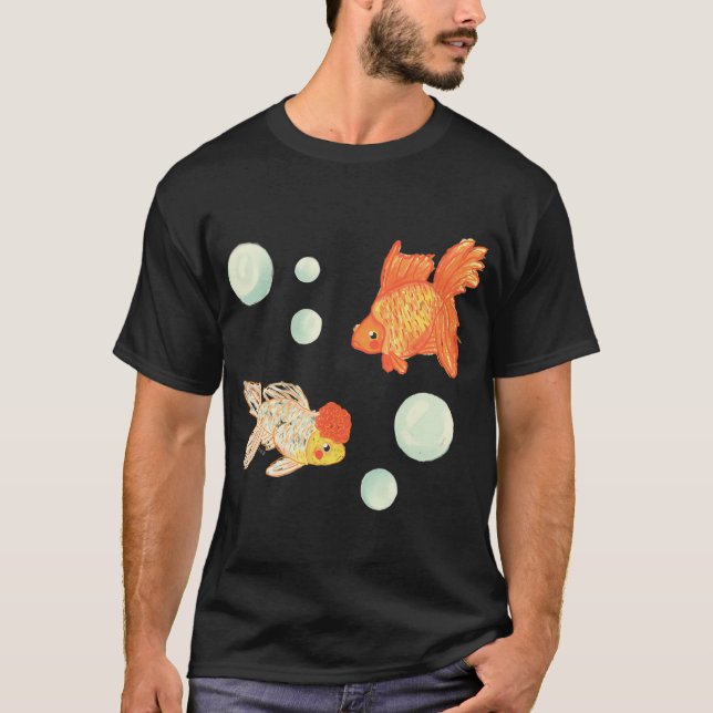 Goldfish with Bubbles T-Shirt (Front)
