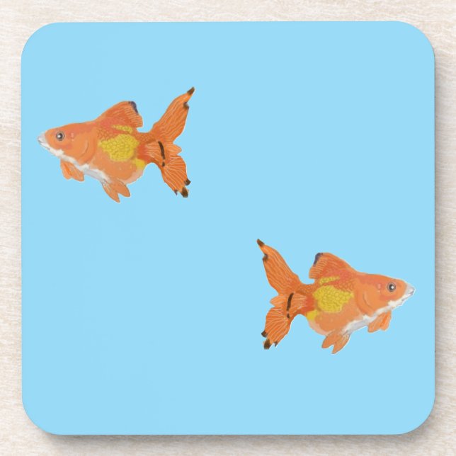 goldfishes beverage coaster (Front)