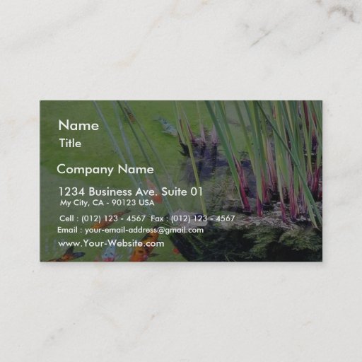 Customizable Goldfishes Business Card Templates