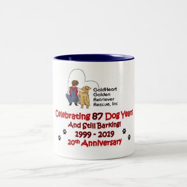 GoldHeart 20th Anniversary Mug (Center)