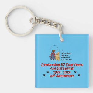 GoldHeart Celebration Key Chain