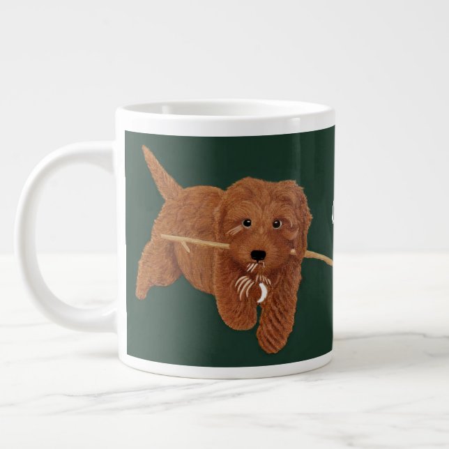 Goldie Doodle Giant Coffee Mug (Left)