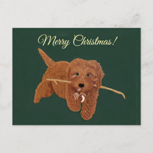 Goldie Doodle Holiday Postcard