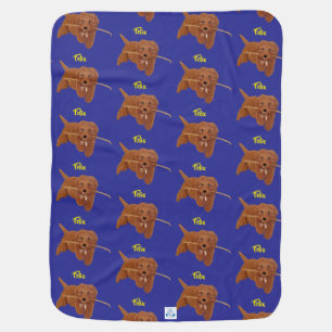 Goldie Golden Doodle Reversible Baby Blanket