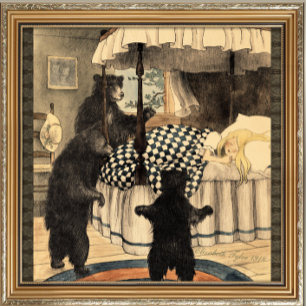 Goldie Locks Three Bears Fairytale Ceramic Tile