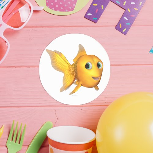 Goldie the Cartoon Cute Goldfish Drink Coaster