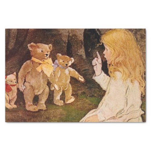 Goldilocks and the Bears by Jessie Willcox Smith Tissue Paper