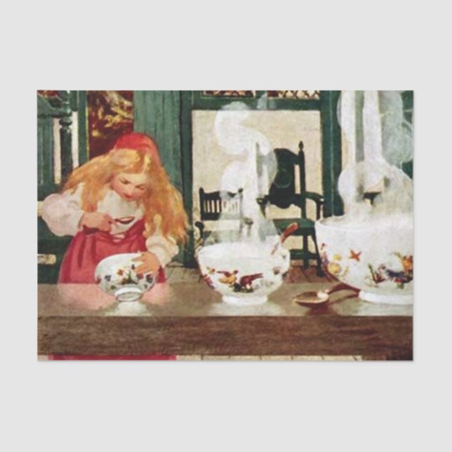 “Goldilocks and the Porridge” by Jessie W Smith Tissue Paper (Front)